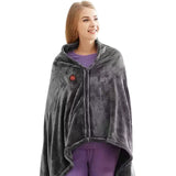 USB-Powered Heated Flannel Shawl Blanket