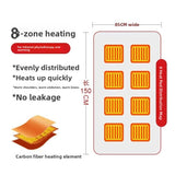 USB-Powered Heated Flannel Shawl Blanket